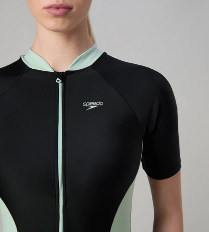 Women's Endurance10 Essential Panel Closedback Kneesuit - Black & Pale Adventure