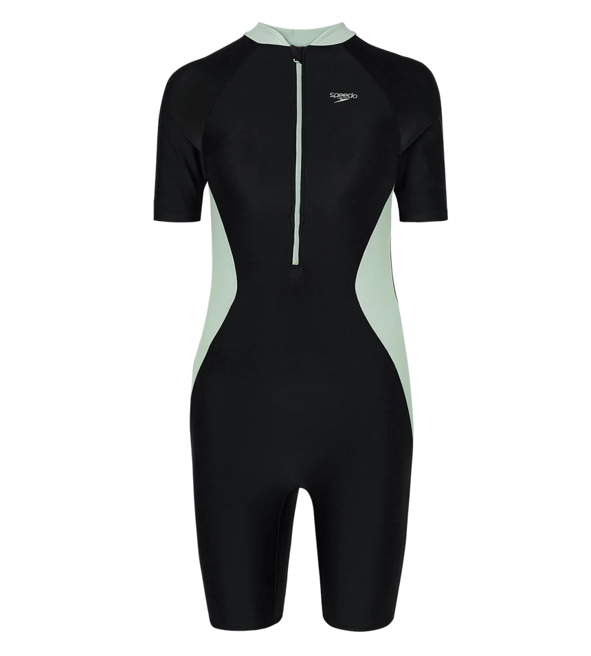 Women's Endurance10 Essential Panel Closedback Kneesuit - Black & Pale Adventure