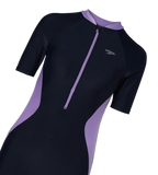 Women's Endurance10 Essential Panel Closedback Kneesuit - True Navy & Purple Mist