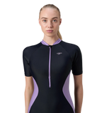 Women's Endurance10 Essential Panel Closedback Kneesuit - True Navy & Purple Mist