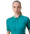 Women's Endurance10 Essential Splice Print Closedback Kneesuit - Kai Green & Mayan Blue