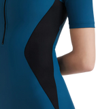 Women's Endurance 10 Essential Panel Kneesuit Swimwear - Dark Teal & Black