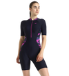 Women's Endurance10 Essential Splice Print Closedback Kneesuit - True Navy, Hapuna Blue & Diva