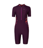 Women's Enduraflex Essential Splice Print Closedback Kneesuit - Plum Dandy, Coral Sands & Neon Violet