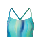Women's Endurance10 Printed Racerback Bikini Set - Navy, Chroma Blue & Flash