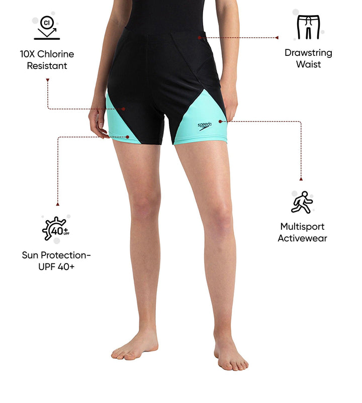 Women's Endurance10 Sport Shorts - Black & Arctic Glass