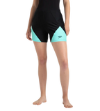 Women's Endurance10 Sport Shorts - Black & Arctic Glass