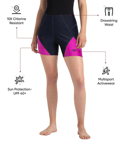 Women's Endurance10 Sport Shorts - True Navy & Diva