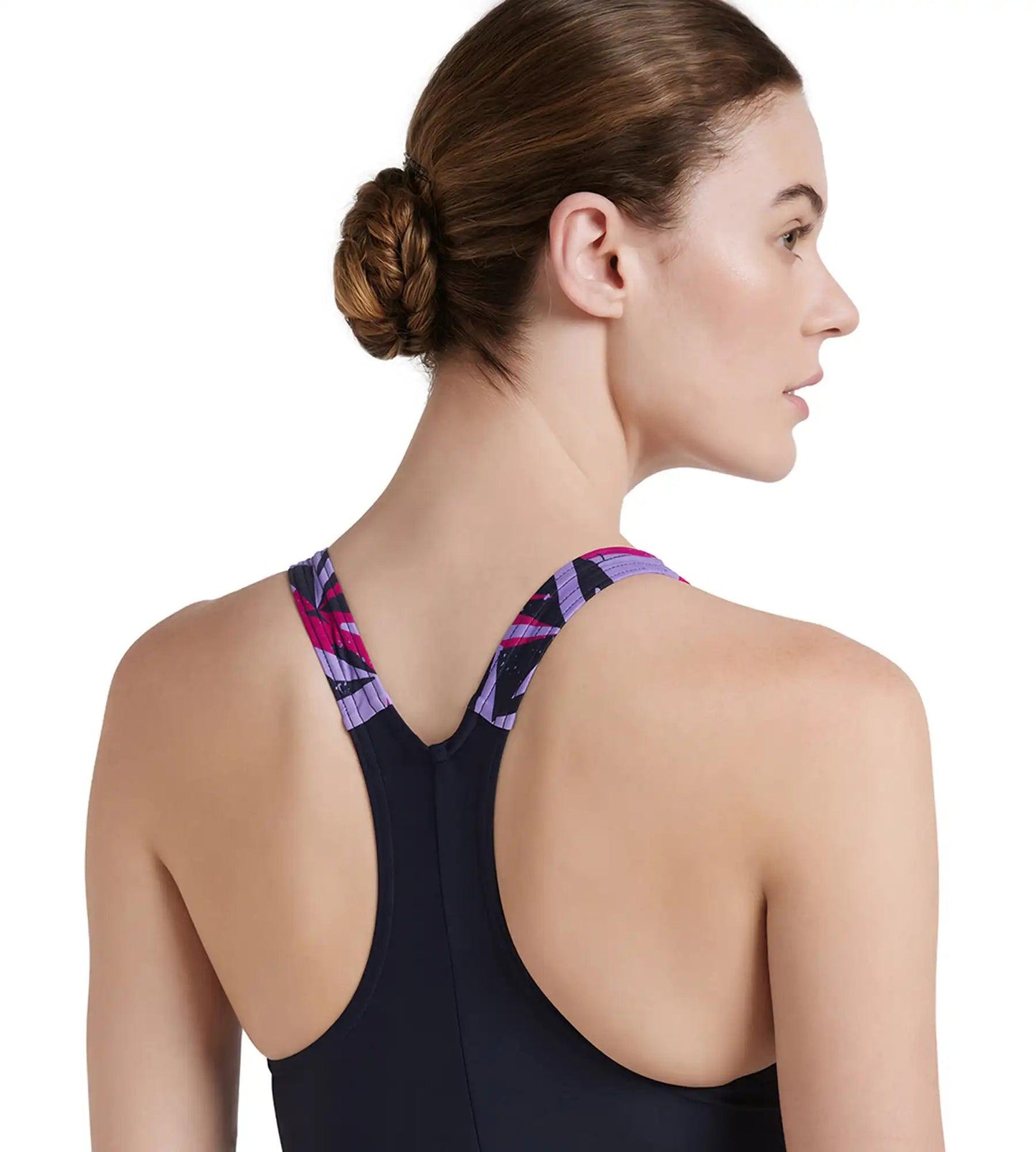 Women's Endurance 10 Hyperboom Splice Racerback One Piece Swimwear - True Navy & Berry