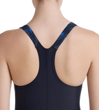 Women's Endurance 10 Hyperboom Splice Racerback One Piece Swimwear - True Navy & True Cobalt