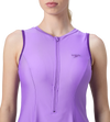Women's Endurabrite Closedback Swimdress With Boyleg - Purple Mist & Tillandsia Purple