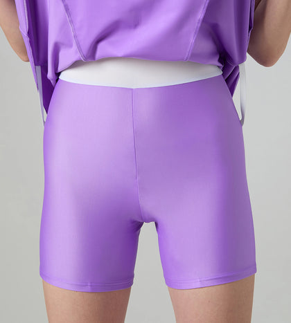 Women's Endurabrite Closedback Swimdress With Boyleg - Purple Mist & Tillandsia Purple