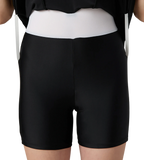 Women's Endurance10 Closedback Swimdress With Boyleg - Black & Pink Lemonade