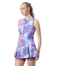 Women's Endurabrite Printed Closedback Swimdress With Boyleg - Rum Raisin