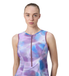 Women's Endurabrite Printed Closedback Swimdress With Boyleg - Rum Raisin