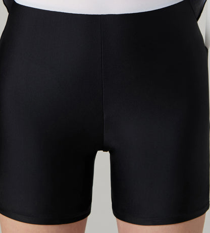 Women's Endurance10 Printed Closedback Swimdress With Boyleg - Black & Grey