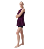 Women's Endurance10 Printed Closedback Swimdress With Boyleg - True Navy & Electric Pink