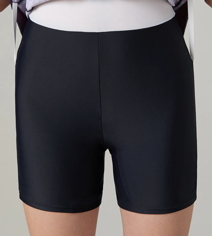 Women's Endurance10 Printed Closedback Swimdress With Boyleg - True Navy & Electric Pink