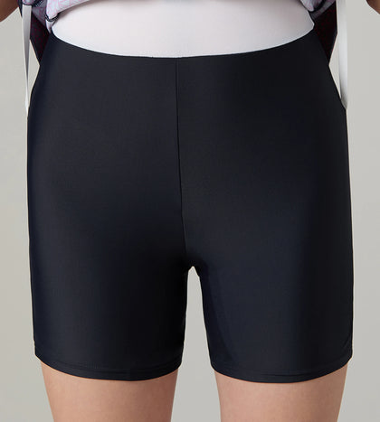 Women's Endurance10 Printed Closedback Swimdress With Boyleg - True Navy & Electric Pink