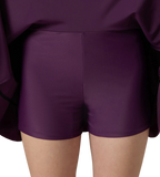 Women's Enduraflex Ruched Racerback Swimdress With Boyleg - Plum Dandy