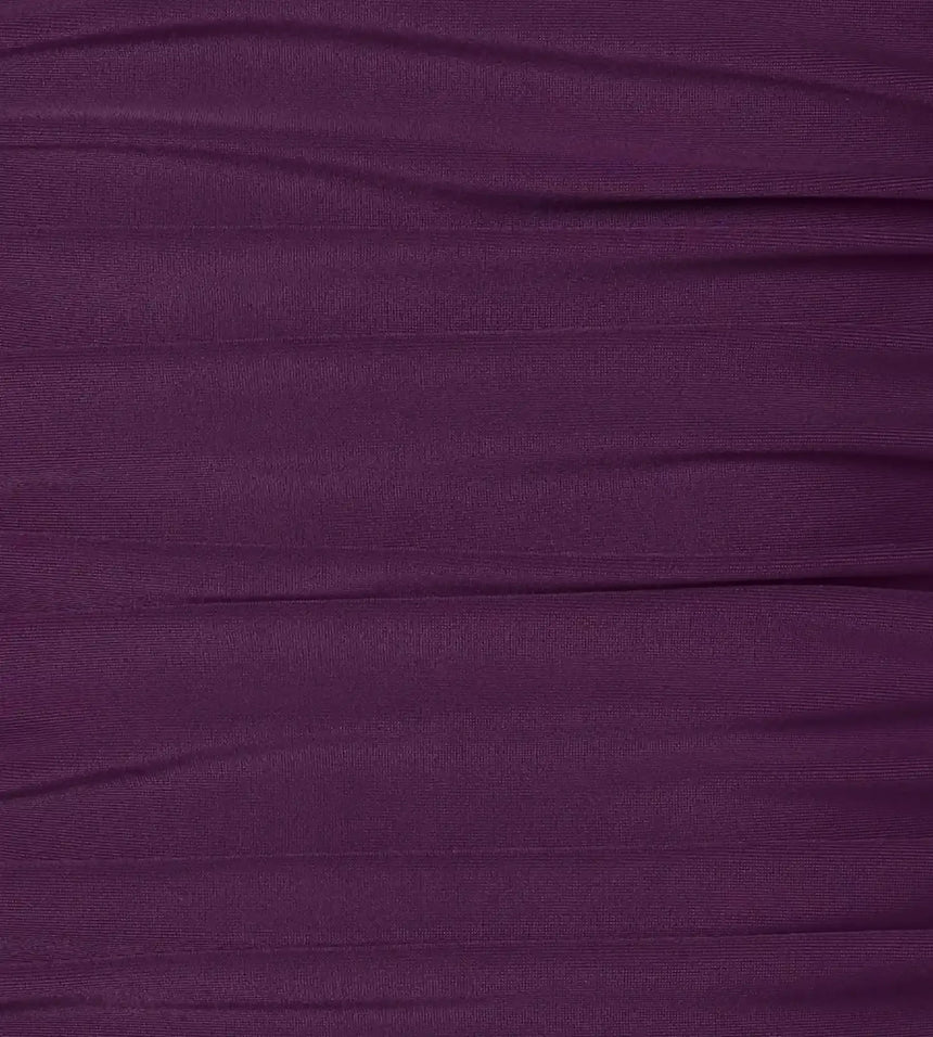 Women's Enduraflex Ruched Racerback Swimdress With Boyleg - Plum Dandy