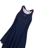 Women's Endurance10 Racerback Swimdress With Kneeleg - True Navy & Margarita Pink