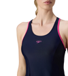 Women's Endurance10 Racerback Swimdress With Kneeleg - True Navy & Margarita Pink