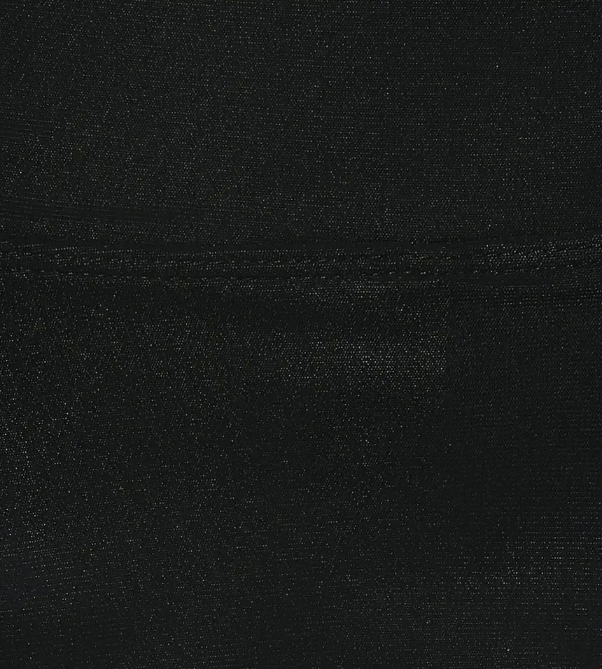 Women's Ribbed Lite Swimming Skirt With Bulit In Shorts - Black & Coin Grey