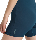 Women's Endurance+ Sleeved Myrtle Racerback Legsuit - Dark Teal & Arctic Glass