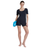 Women's Endurance+ Myrtle Legsuit Swimwear - Truenavy & Marine Blue