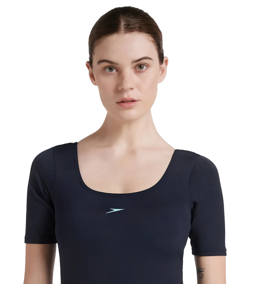 Women's Endurance+ Myrtle Legsuit Swimwear - Truenavy & Marine Blue