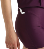 Women's Enduraflex Closedback Sleeved Swimdress With Boyleg - Plum Dandy & Lilac Breeze