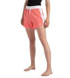 Women's 4 Way Comfort Stretch Leisure Watershorts With Side Pockets - Coral Sands & White