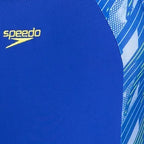 Girl's Recycled Endurance 10 Hyperboom Splice Racerback One Piece V-Cut Swimsuit - True Cobalt & Curious Blue