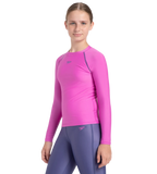 Girl's Endura Brite Long Sleeve Suntop - Neon Violet & Hapuna Blue