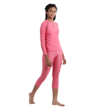 Girl's Recycled Endura Brite Long sleeve Suntop - Fandango Pink & True Navy