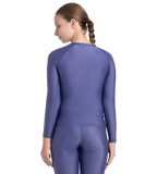 Girl's Endura Brite Long Sleeve Suntop - Hapuna Blue & Neon Violet