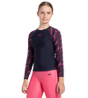 Girl's Endurance 10 Hyperboom Long Sleeve Suntop - True Navy & Electric pink