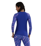 Girl's Endurance 10 Hyperboom Long Sleeve Suntop - True Cobalt & Sweet Purple