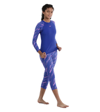 Girl's Endurance 10 Hyperboom Long Sleeve Suntop - True Cobalt & Sweet Purple