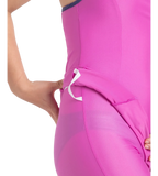Girl's Endura Brite Racerback Swimdress With Boyleg - Neon Violet & Hapuna Blue