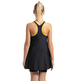 Girl's Endurance 10 Racerback Swimdress With Boyleg - True Navy & Mango