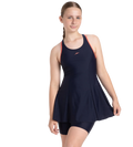 Girl's Endurance10 Racerback Swimdress With Boyleg - True Navy & Coral Sands