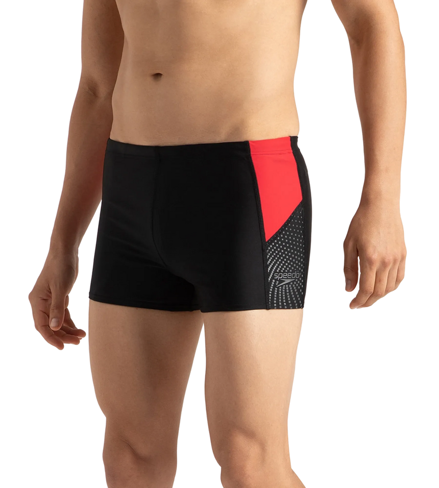 Men's Endurance 10 Dive Aquashort - Black & Fed Red