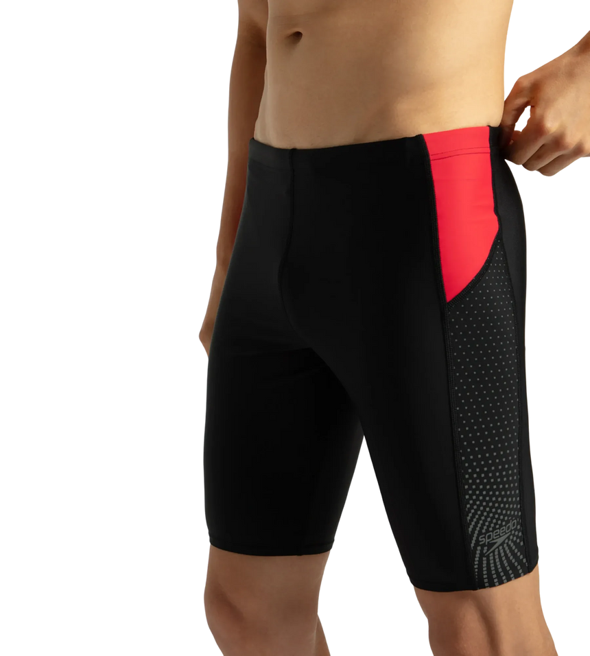 Men's Endurance 10 Dive Jammer - Black & Fed Red