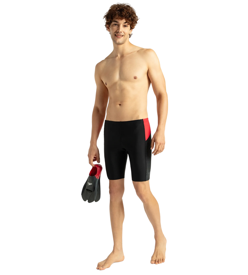 Men's Endurance 10 Dive Jammer - Black & Fed Red