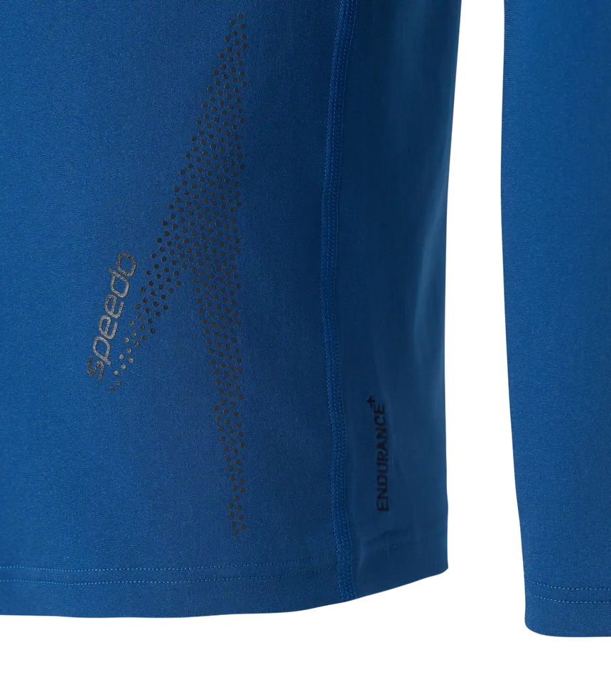 Men's Endurance+ Long Sleeve Performance Suntop - Aegean Denim & True Navy