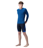 Men's Endurance+ Long Sleeve Performance Suntop - Aegean Denim & True Navy