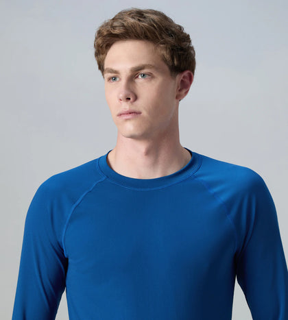 Men's Endurance+ Long Sleeve Performance Suntop - Aegean Denim & True Navy