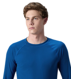 Men's Endurance+ Long Sleeve Performance Suntop - Aegean Denim & True Navy